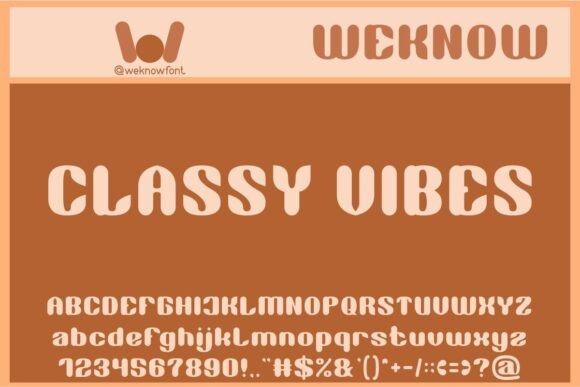 Classy Vibes: A Font That Feels Like a Sunday Morning
