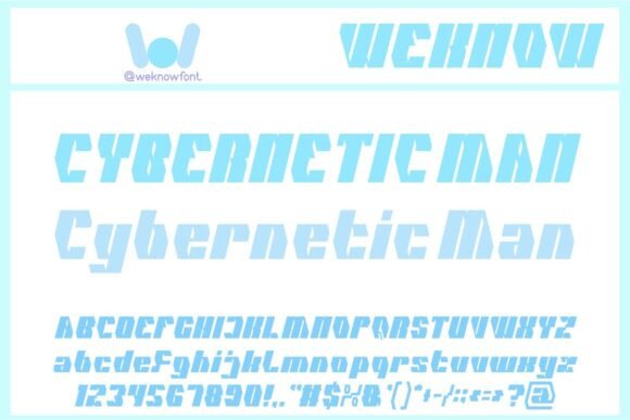 Cybernetic Man: A Typeface for the Digital Frontier