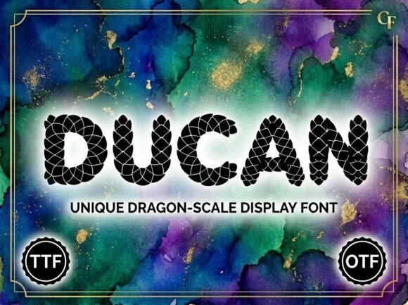 Ducan: Crafting a Legendary Brand with Dragon-Scale Typography