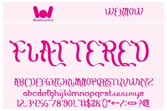 Flattered Font: A Modern Typeface for Creative Projects