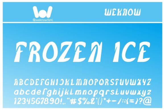 Frozen Ice: A Font That Commands Attention