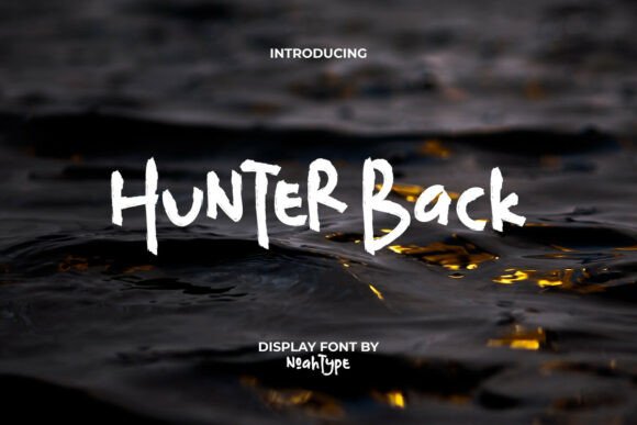 Hunter Back Font: Unleash Bold, Textured Style