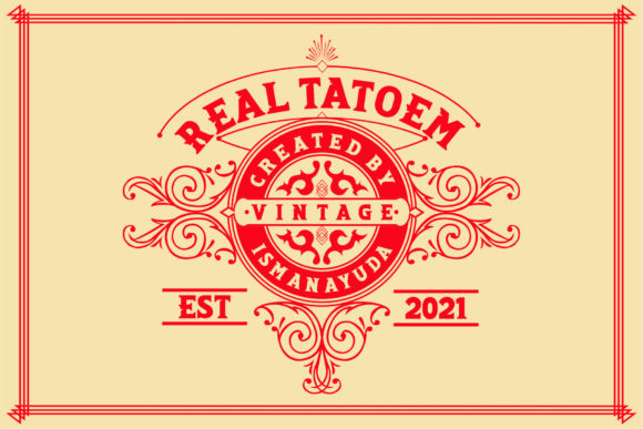 Real Tatoem: The Vintage Display Font That Commands Attention