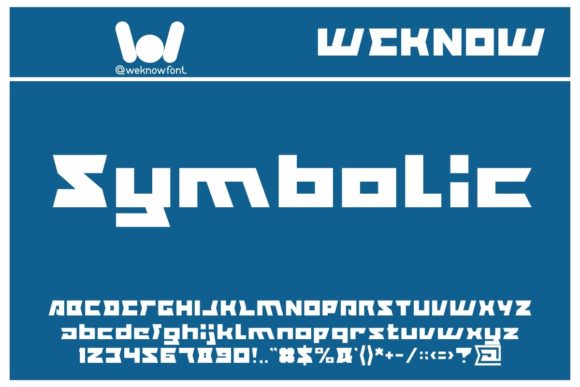 Symbolic Font: Making a Bold Visual Statement